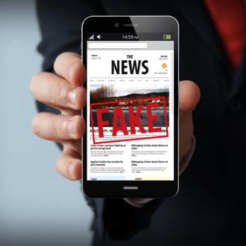 A imagem transmite não a fake news